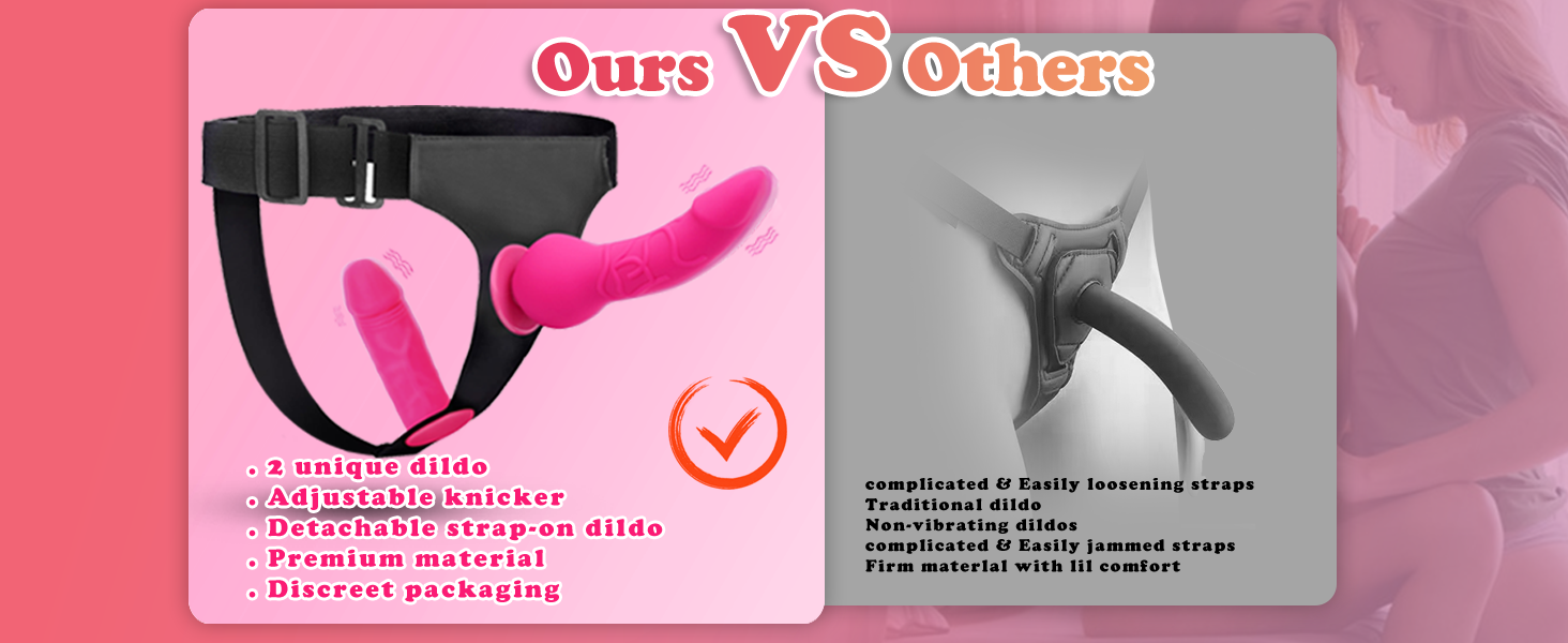 lovesvibe strap on dildo mit 2 abnehmbaren realistischen dildos verstellbares trägerloses strapon g punkt sexspielzeug