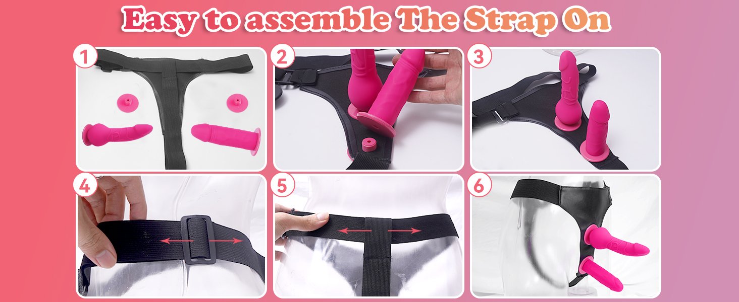 lovesvibe strap on dildo mit 2 abnehmbaren realistischen dildos verstellbares trägerloses strapon g punkt sexspielzeug
