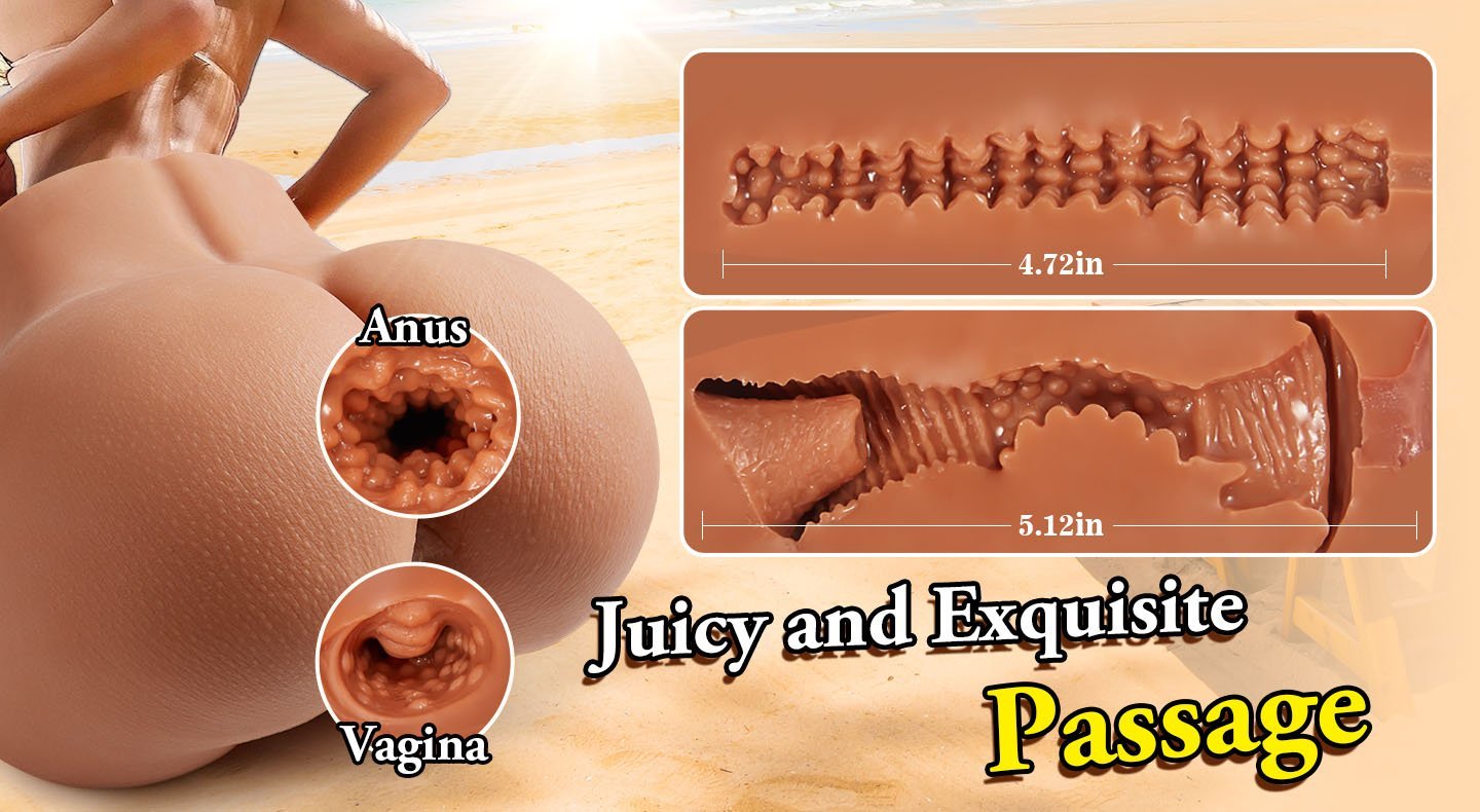 lovesvibe 2.1kg braune lebensgroße sexpuppe großer hintern sexy weiblicher realistischer arsch