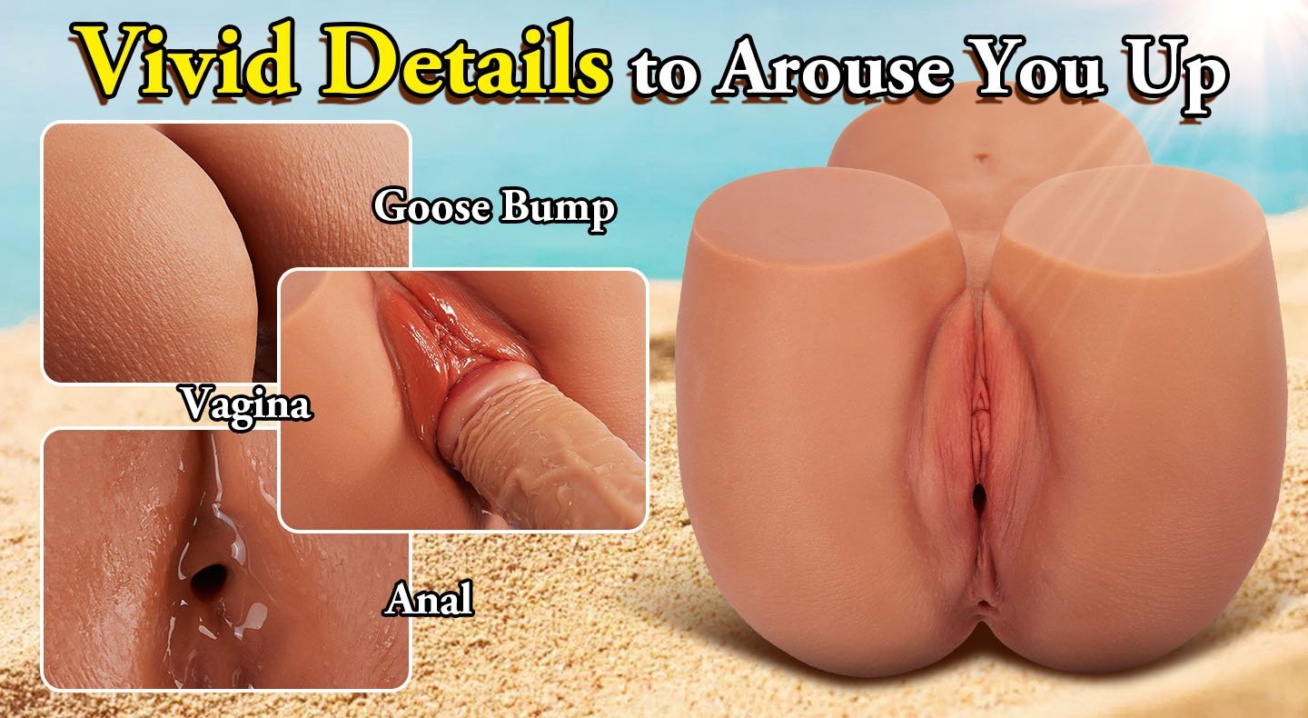 lovesvibe 2.1kg braune lebensgroße sexpuppe großer hintern sexy weiblicher realistischer arsch