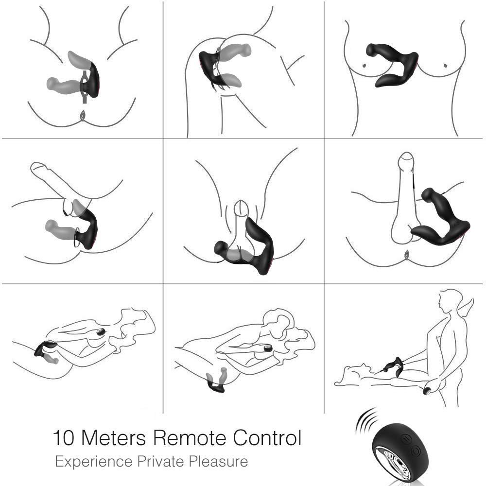 Lovesvibe 4 Vibrierende Anal- & Prostata-Massagegeräte Mit 3 Geschwindigkeiten Und Fernsteuerung