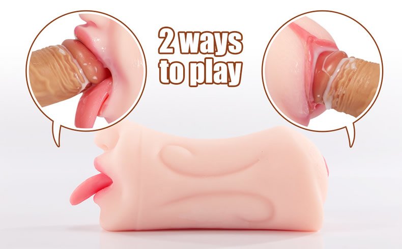 lovesvibe realistische tasche pussy weich lebensechte gefälschte pussy mit zähnen und zunge 5.9 zoll