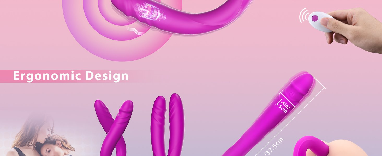 lovevibe 7 vibrationen doppelendige dildo g punkt dildo für frauen lesben homosexuell 14,8 zoll