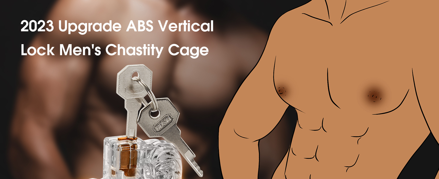 männlicher peniskäfig mit 4 aktiven ringen & 2 schlüsseln für männliche penisübungen & abstinenz