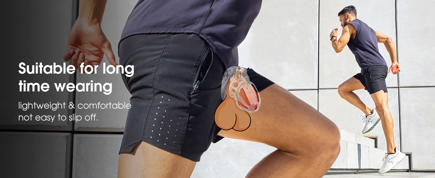 männlicher peniskäfig mit 4 aktiven ringen & 2 schlüsseln für männliche penisübungen & abstinenz