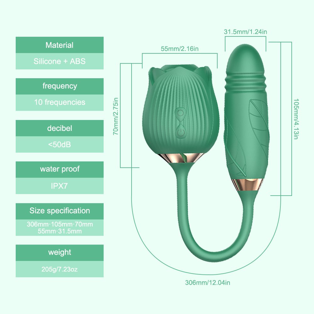 lovesvibe 10 vibrationen & saugen rose schieben vibrator mit klitoris nippel saugen g punkt klitoris stimulator