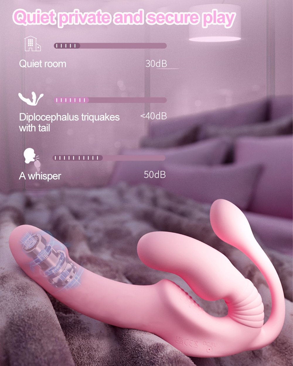 lovesvibe 10 vibrationen 3 köpfiger trägerloser dildo mit fernbedienung für lesbische und lgbtq+ spiele