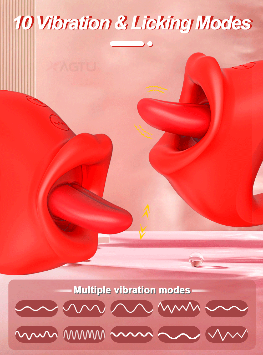 lovesvibe 10 vibrationen zunge lecken leistungsstarke swing zunge vibrator für nippel klitoris masturbation