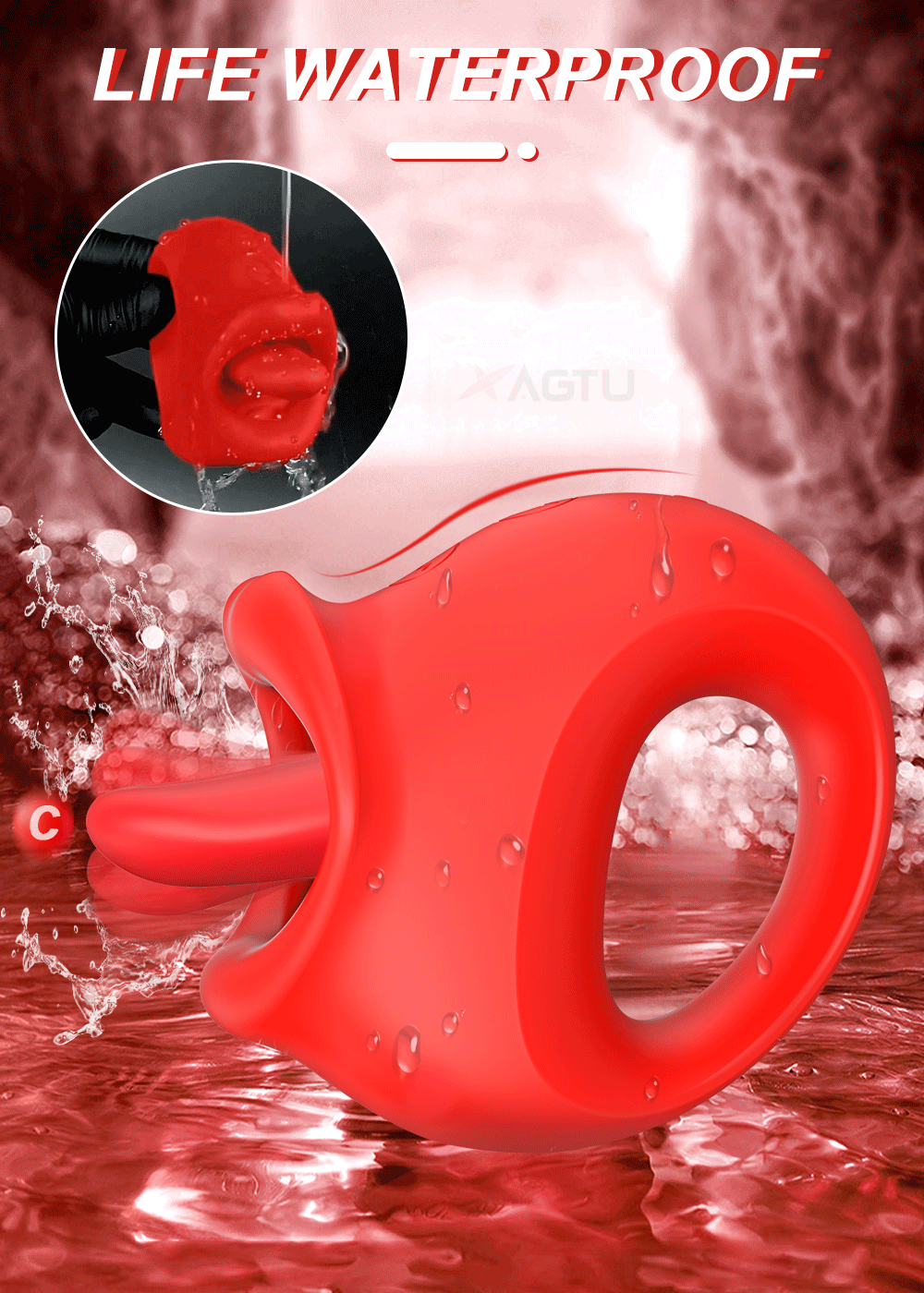 lovesvibe 10 vibrationen zunge lecken leistungsstarke swing zunge vibrator für nippel klitoris masturbation