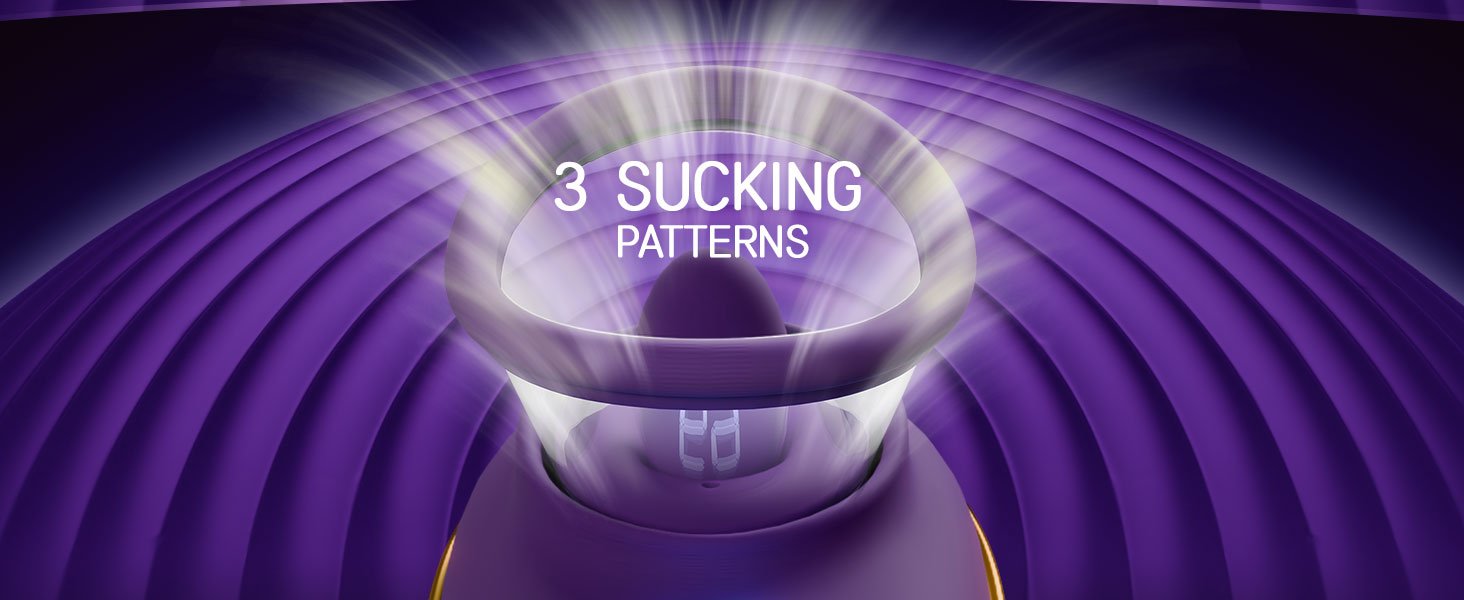 lovesvibe 3 modi zum saugen und 9 modi zur vibrationsrotation 2 in 1 klitoris sauger vibrator für frauen nippel sauger