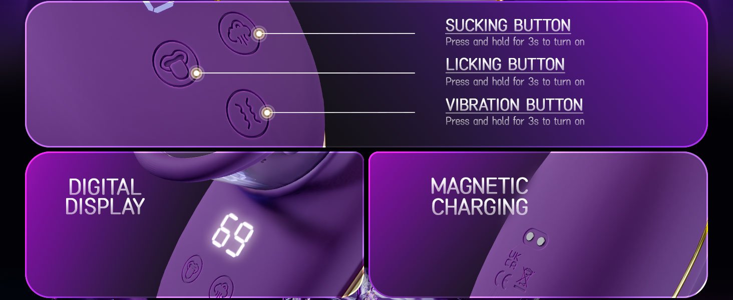 lovesvibe 3 modi zum saugen und 9 modi zur vibrationsrotation 2 in 1 klitoris sauger vibrator für frauen nippel sauger