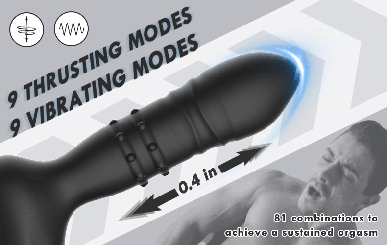 lovesvibe 9 kraftvolle vibrationen stoßender analvibrator mit app steuerung für solos und paare