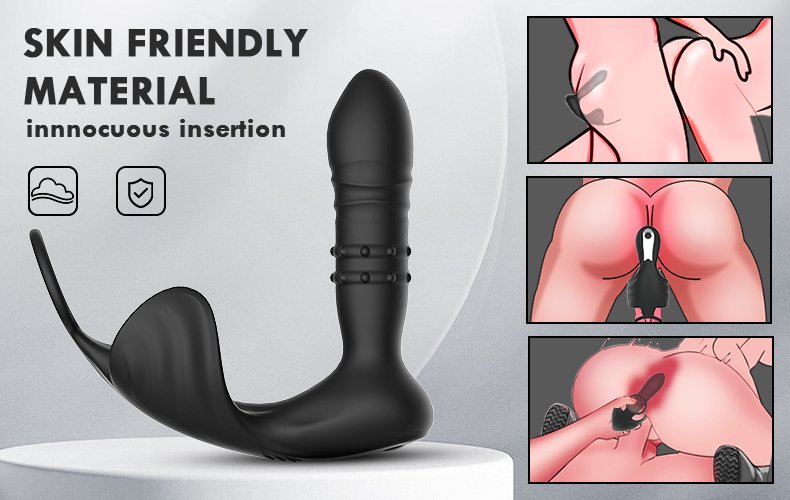lovesvibe 9 kraftvolle vibrationen stoßender analvibrator mit app steuerung für solos und paare