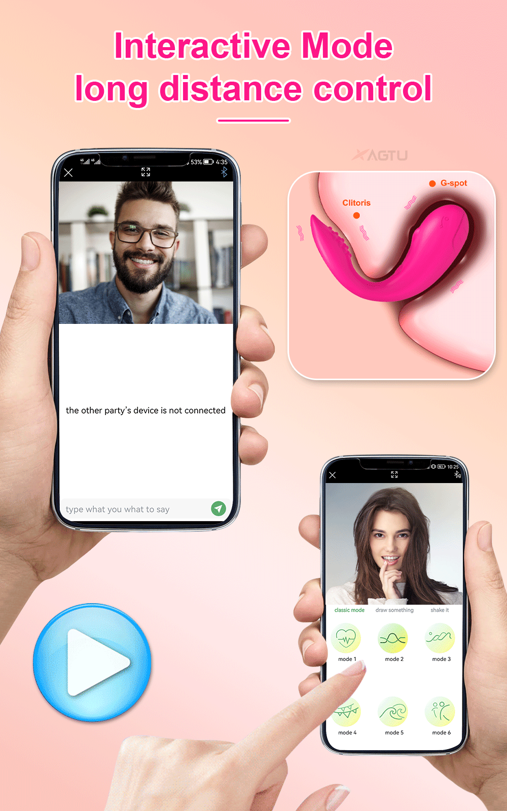 lovesvibe 9 vibrationen doppelkopf vibro ei app bluetooth kontrolle frauen klitoris stimulator
