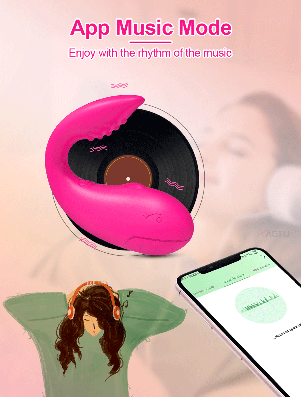 lovesvibe 9 vibrationen doppelkopf vibro ei app bluetooth kontrolle frauen klitoris stimulator
