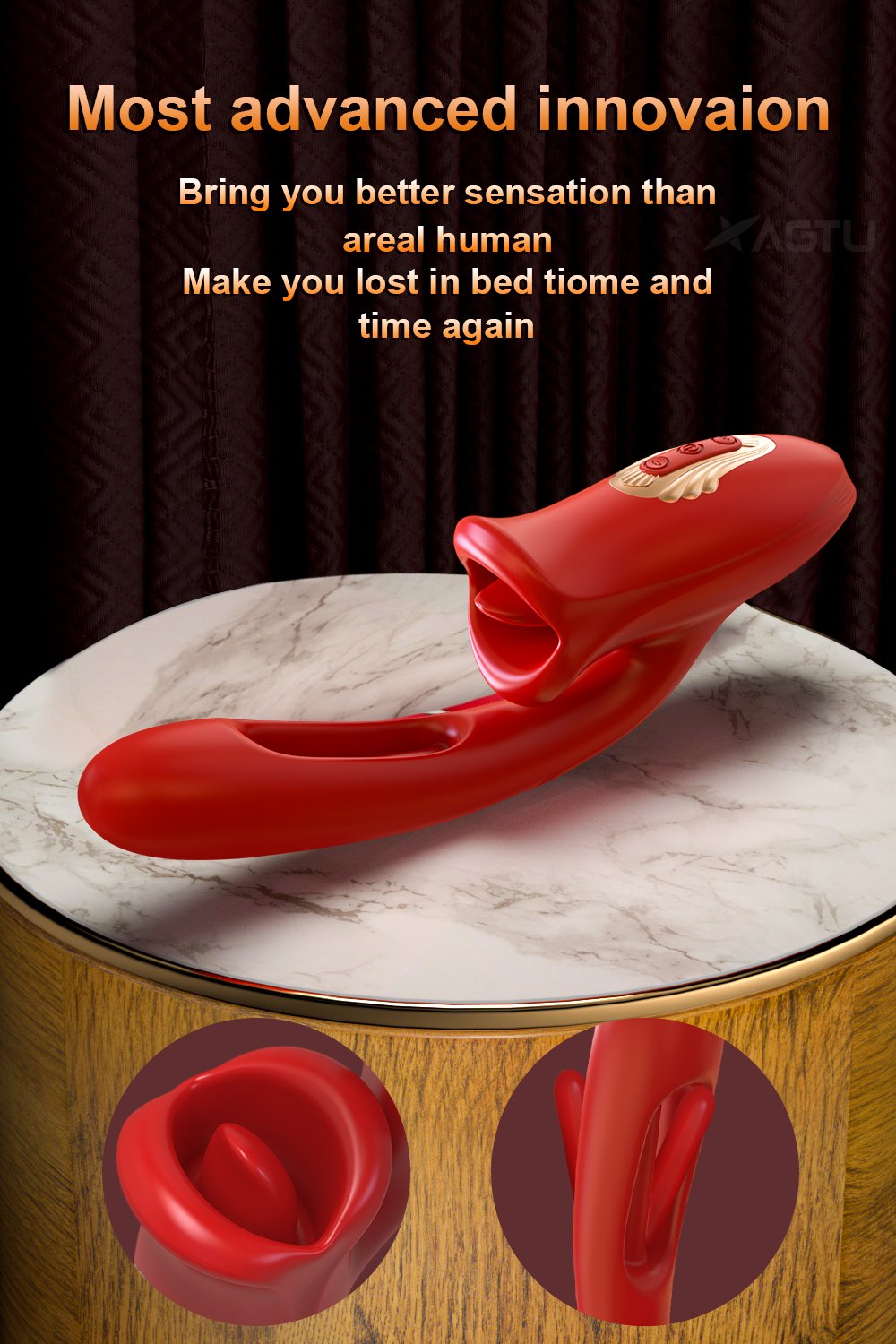 lovesvibe zunge vibrator schlagen & zunge lecken weibliche vaginale g punkt klitoris sauger