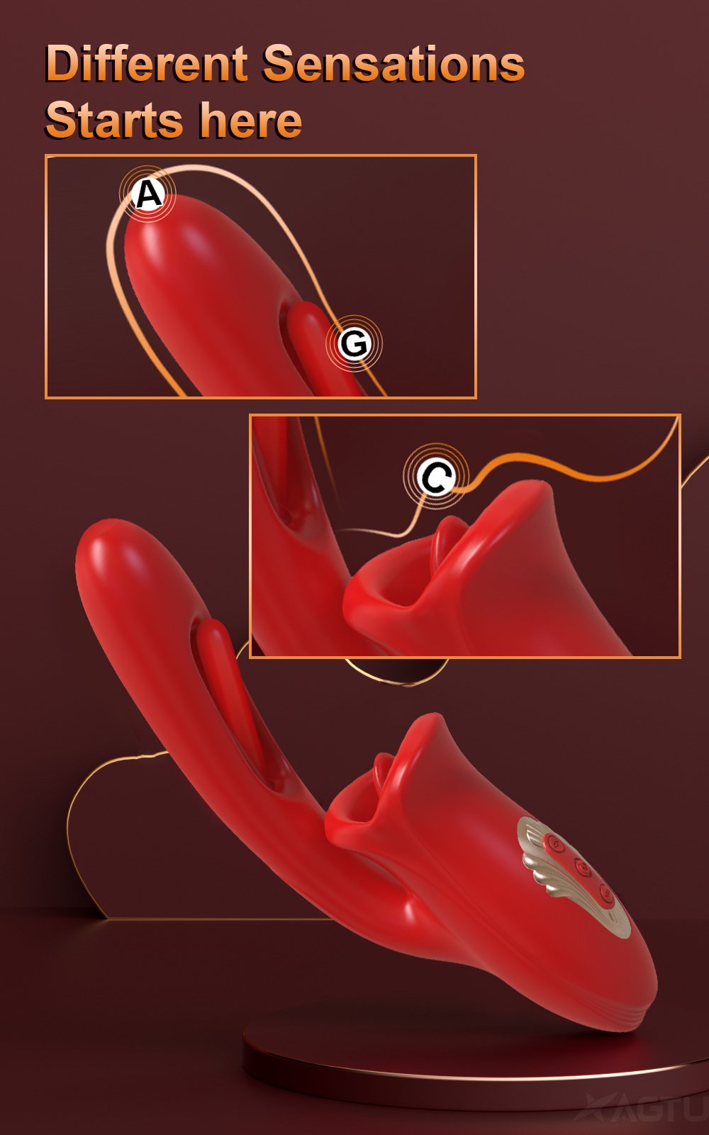 lovesvibe zunge vibrator schlagen & zunge lecken weibliche vaginale g punkt klitoris sauger