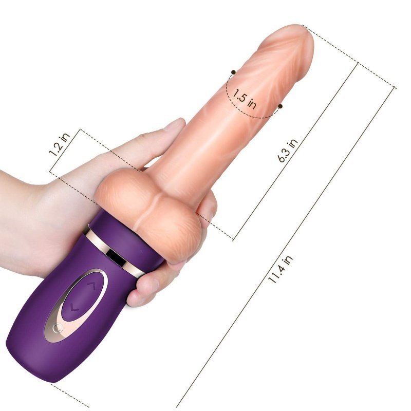 EROCOME Realistic Dildo for Women Heating Function 3 Thrusting and10 Vibration Modes